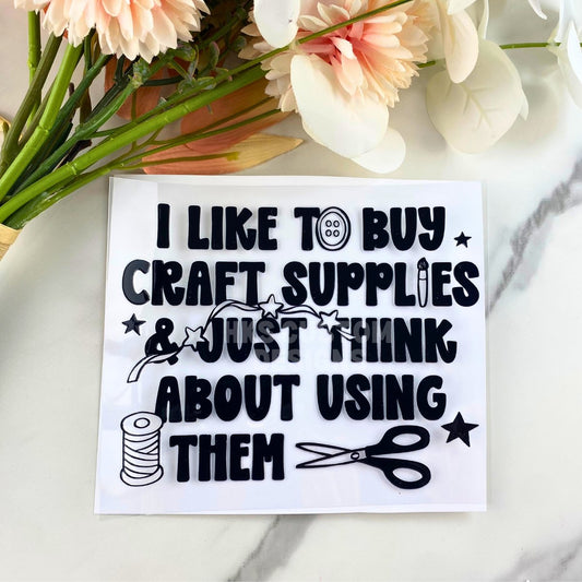 Craft Supplies | 4" UV DTF Decal
