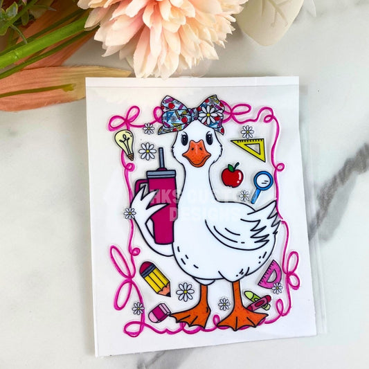 Teacher Goose | 4" UV DTF Decal