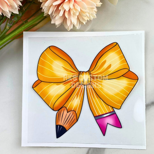 Teacher Bow2 | 4" UV DTF Decal