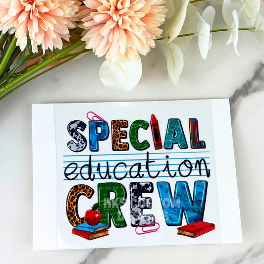Special Education Crew | 4" UV DTF Decal