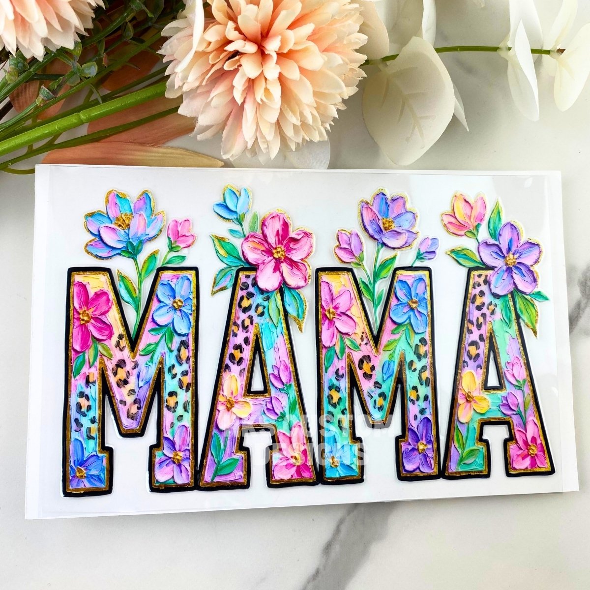 Mama Floral | 4" UV DTF Decal