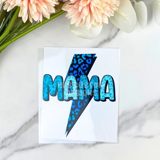 Mama (blue) | 4" UV DTF Decal