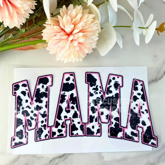Mama Cow Print | 4" UV DTF Decal