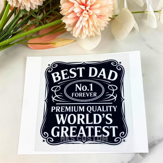 World's Best Dad | 4" UV DTF Decal