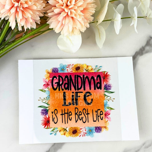 Grandma Life | 4" UV DTF Decal
