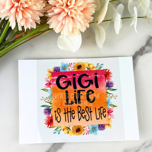 GiGi Life | 4" UV DTF Decal