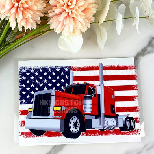 Trucker (flag) | 4" UV DTF Decal