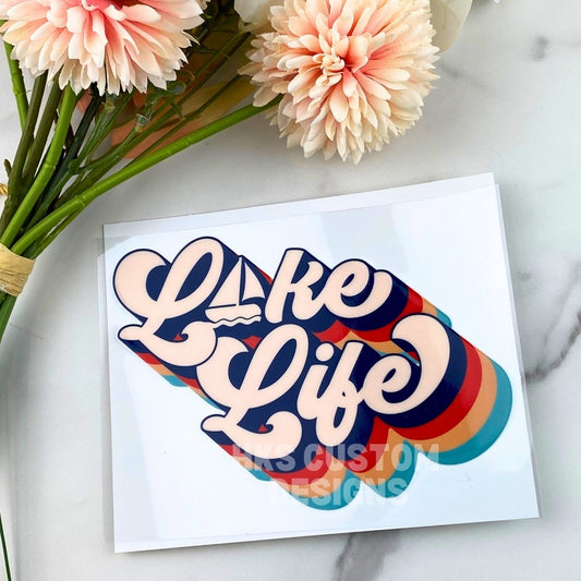 Lake Life | 4" UV DTF Decal