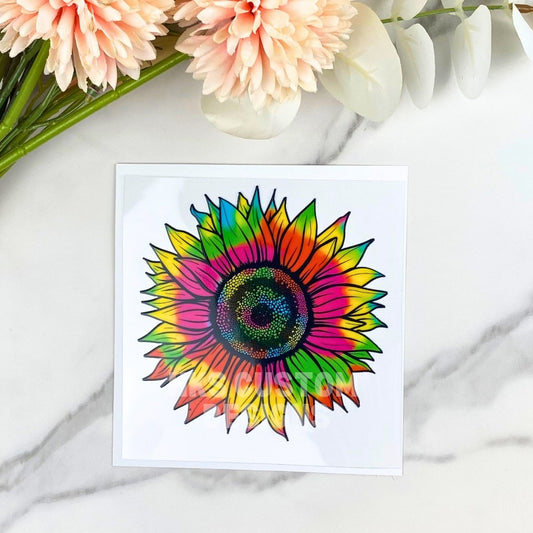 Sunflower (colorful) | 4" UV DTF Decal
