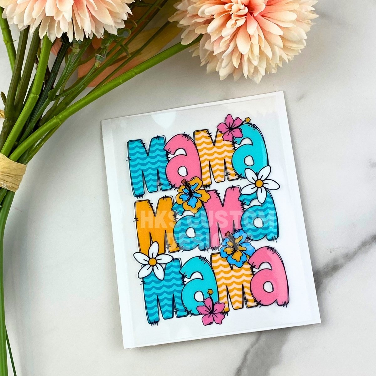 Mama x3 | 4" UV DTF Decal
