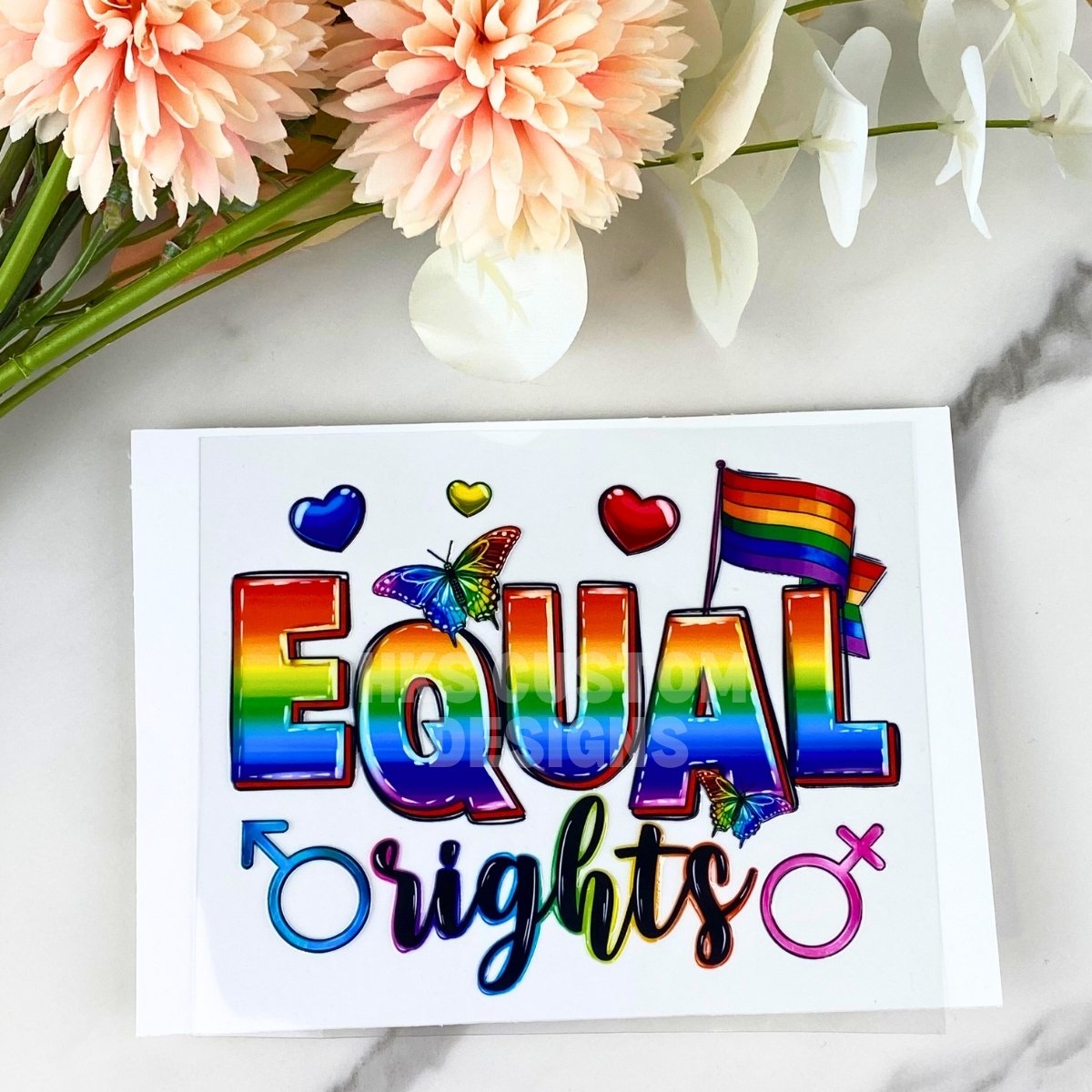 Equal Rights | 4" UV DTF Decal
