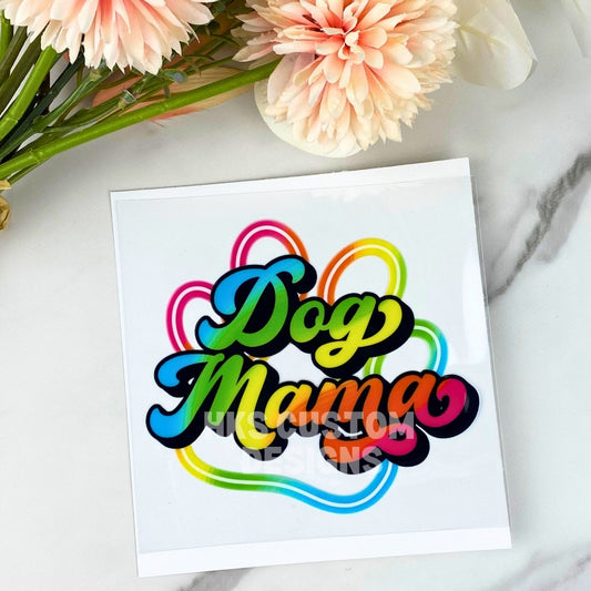 Dog Mama (colorful) | 4" UV DTF Decal