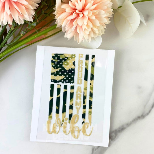 Army Wife3 | 4" UV DTF Decal