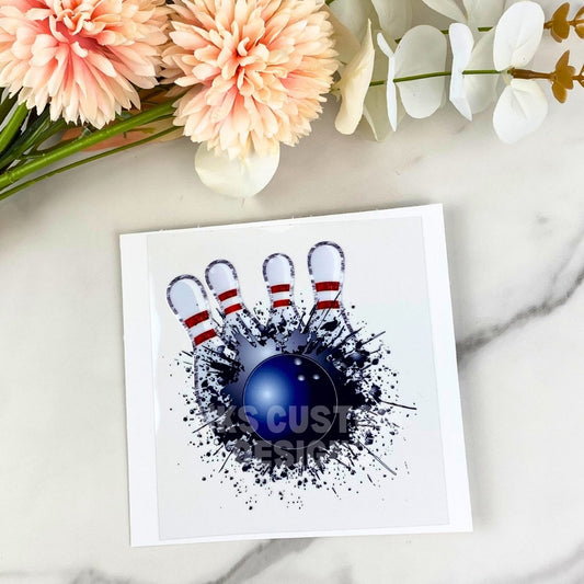 Bowling | 4" UV DTF Decal