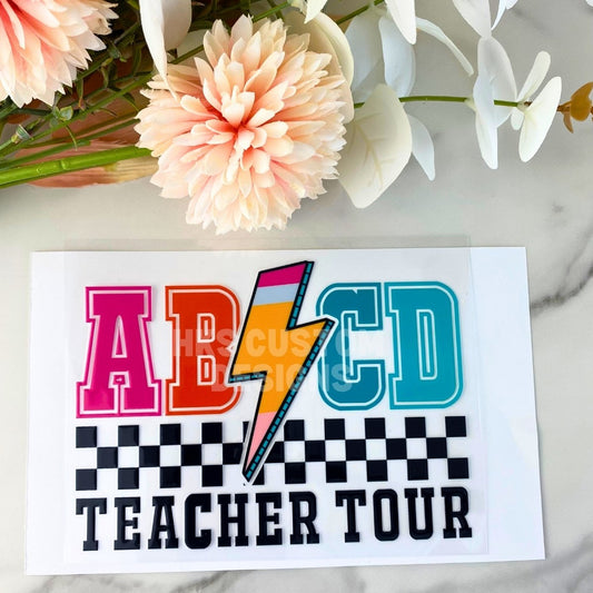 Teacher Tour | 4" UV DTF Decal