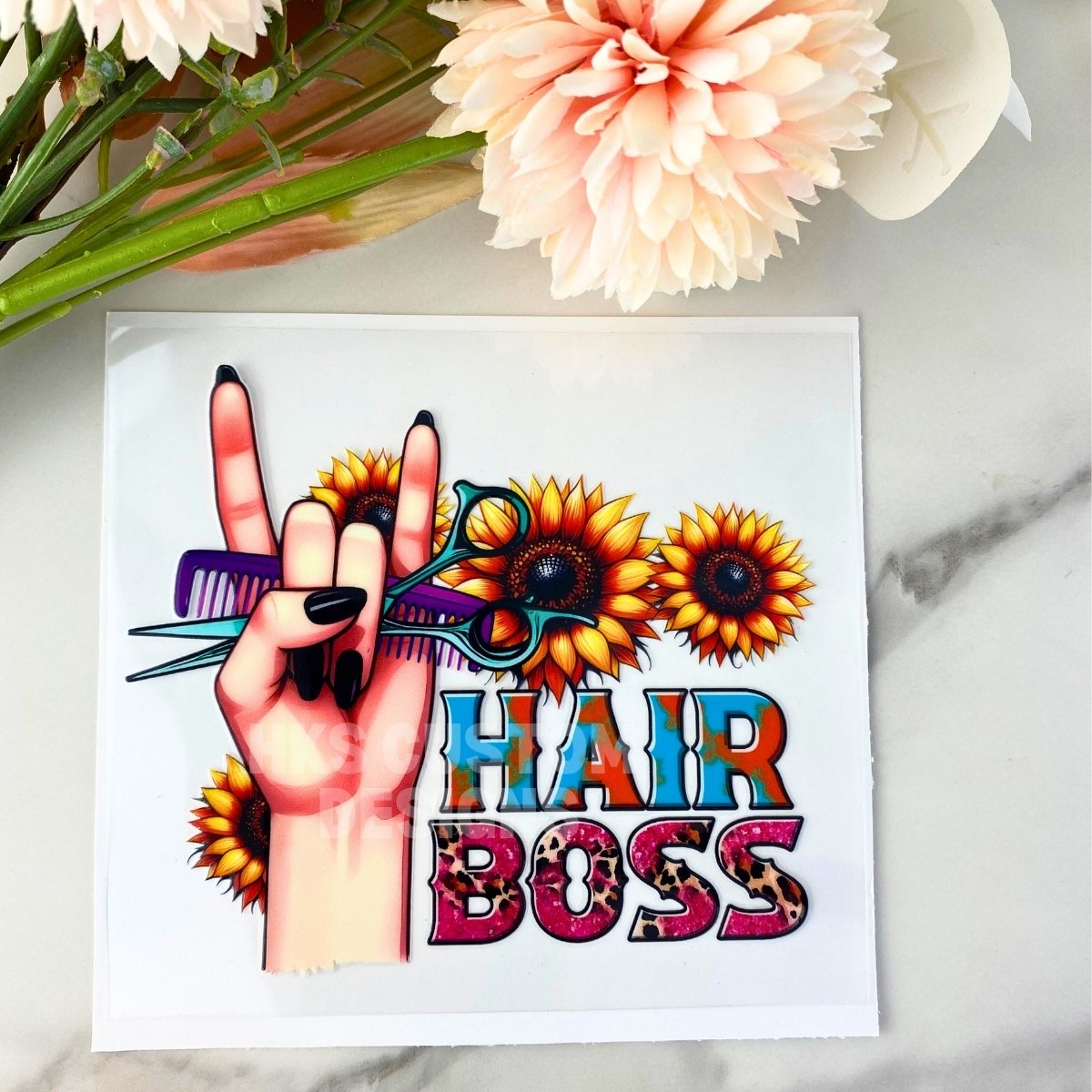 Hair Boss | 4" UV DTF Decal