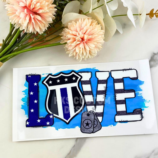 Love (police officer) | 4" UV DTF Decal