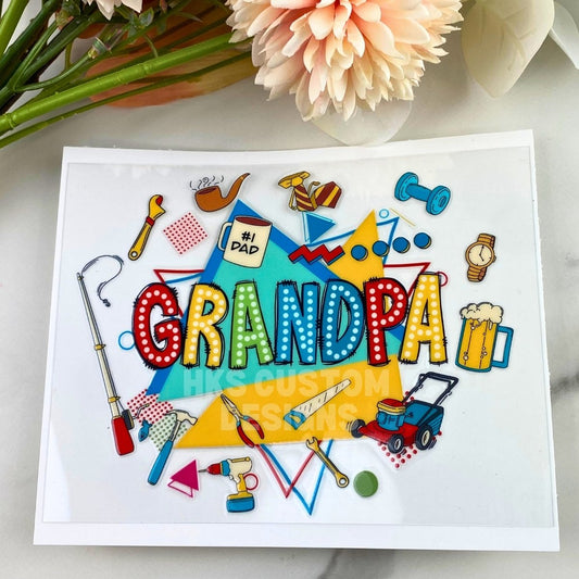 Grandpa | 4" UV DTF Decal