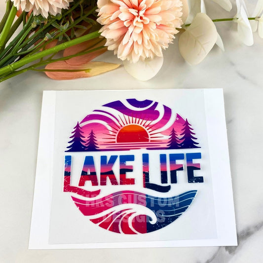 Lake Life2 | 4" UV DTF Decal