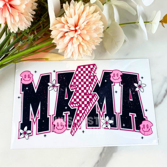 Mama Lightning Bolt | 4" UV DTF Decal