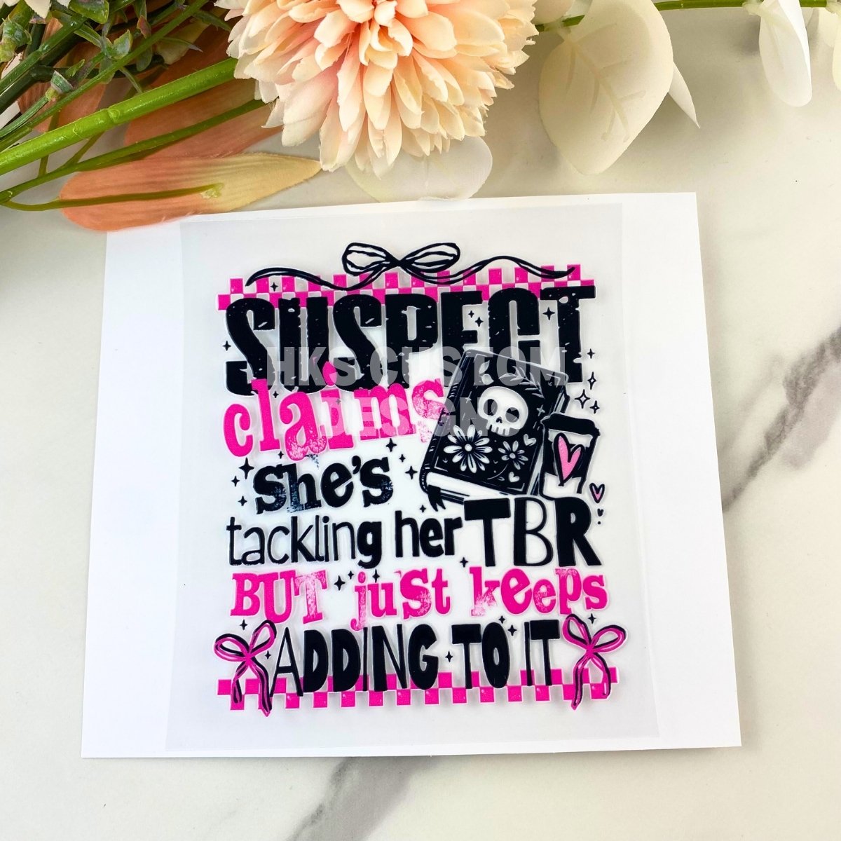 Tackling Her TBR | 4" UV DTF Decal