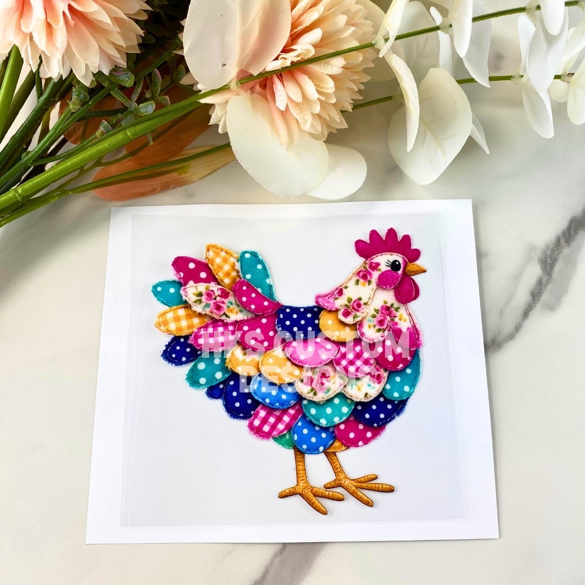 Colorful Chicken | 4" UV DTF Decal
