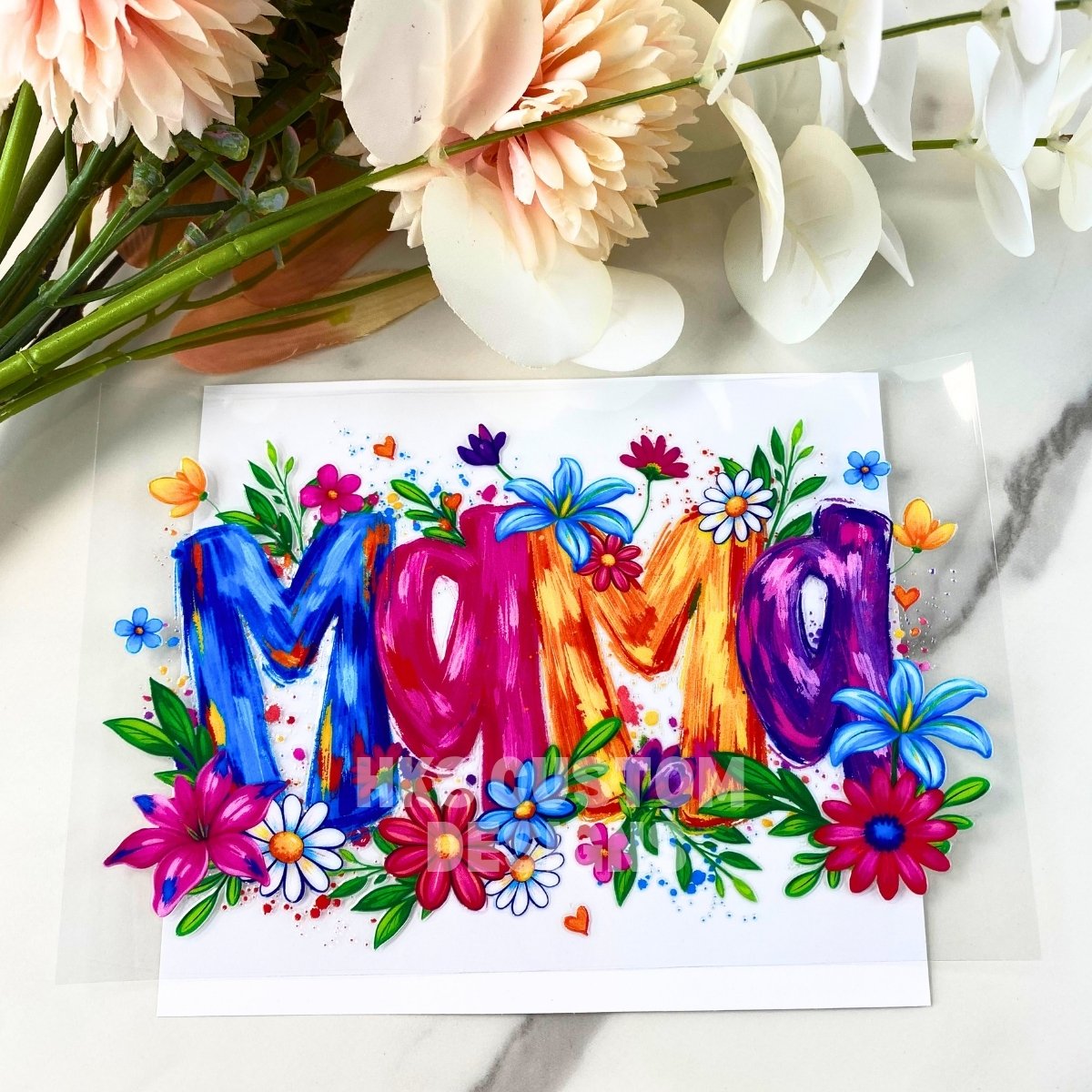 Floral Mama | 4" UV DTF Decal
