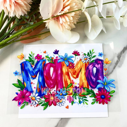 Floral Mama | 4" UV DTF Decal