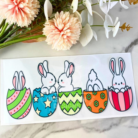 Bunny Eggs | 16 oz UV DTF Wrap