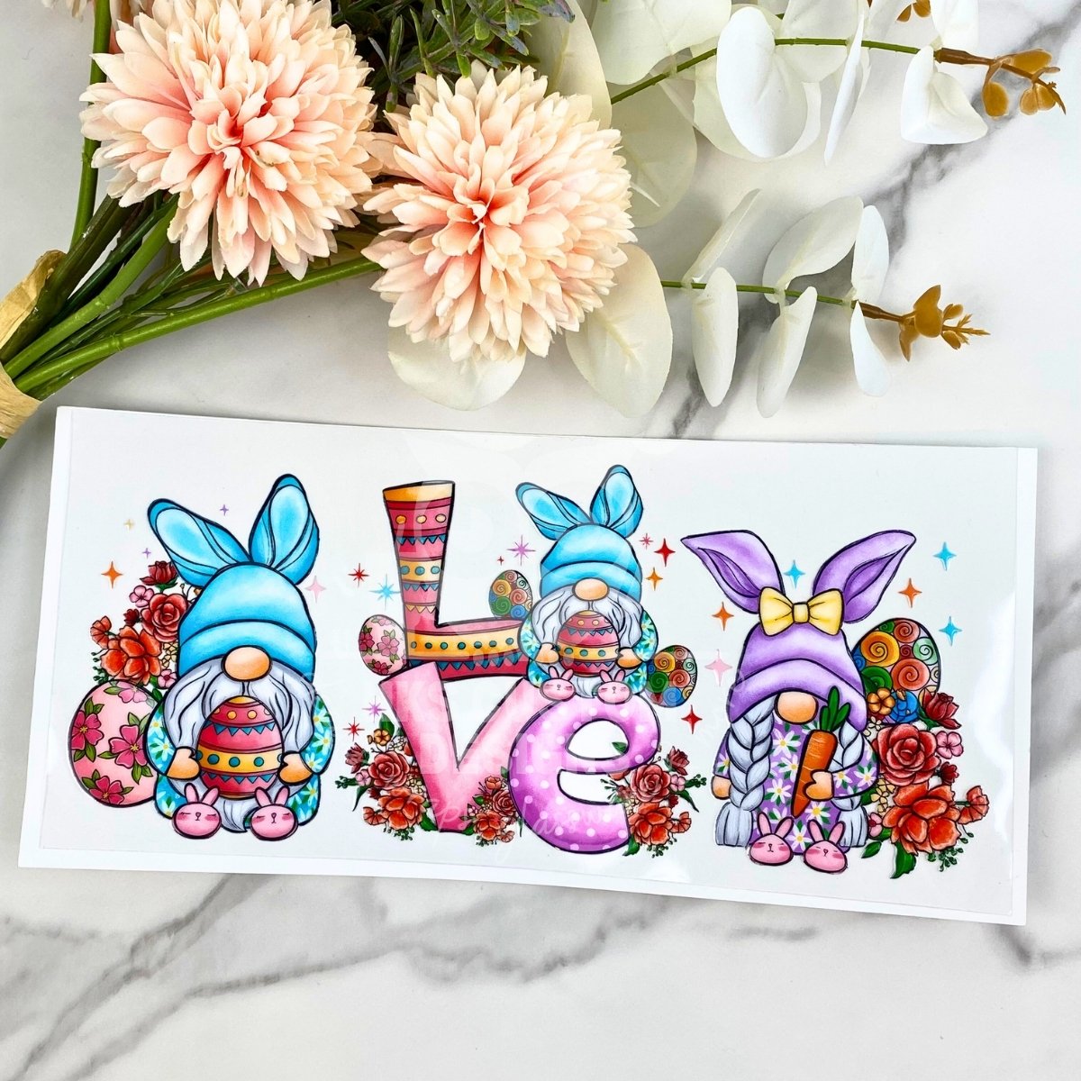 LOVE (3 Gnomes) | 16 oz UV DTF Wrap