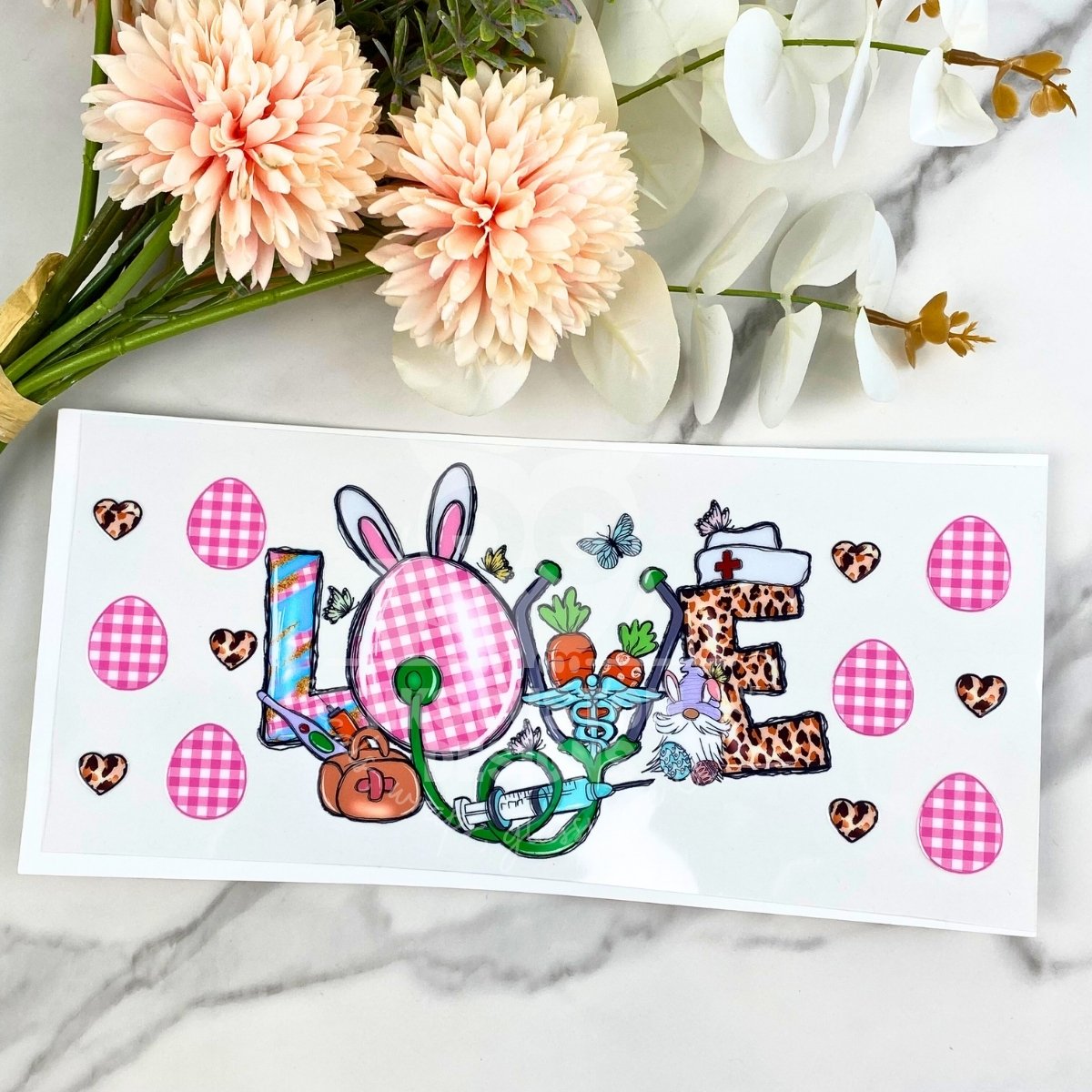 LOVE (nurse) | 16 oz UV DTF Wrap