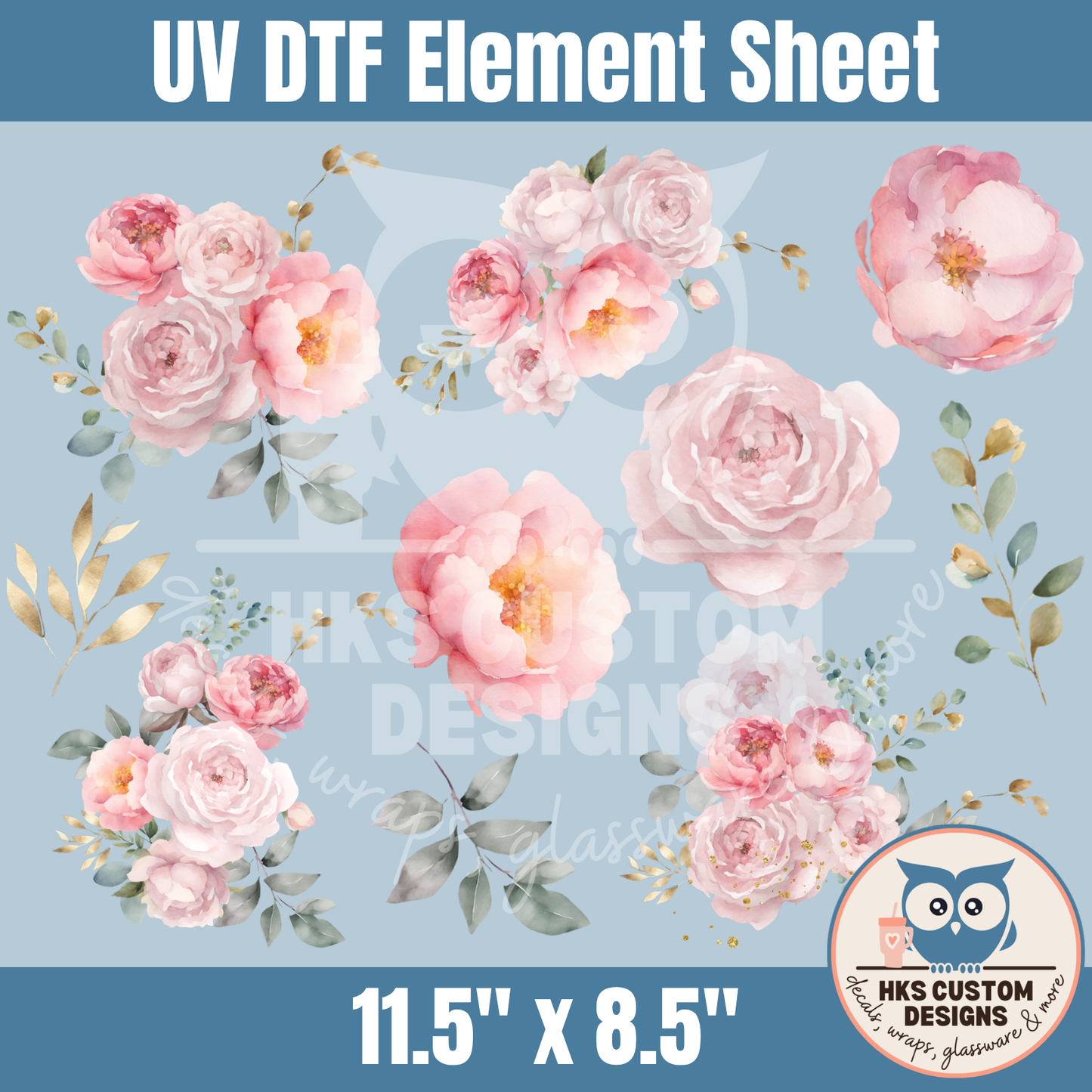 Pink Floral | Element Sheet
