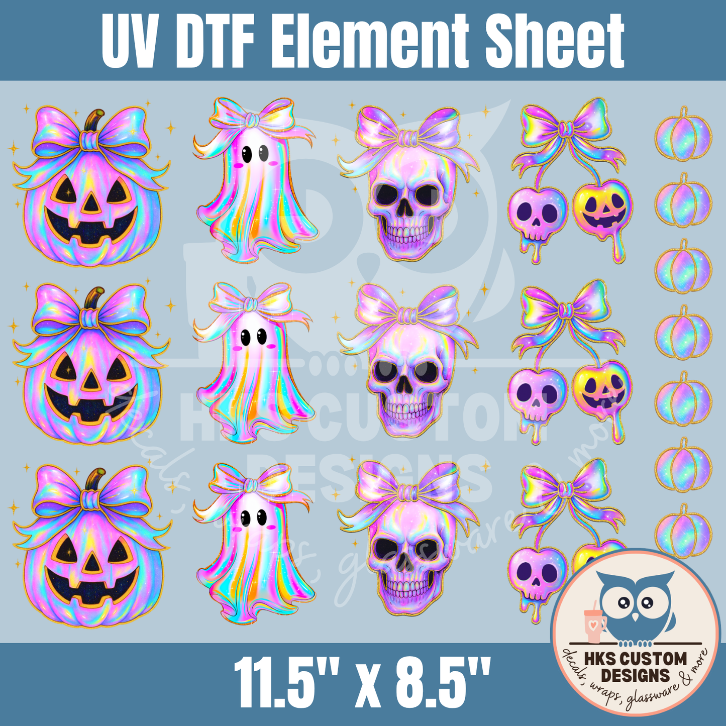 Iridescent Halloween1 | Element Sheet