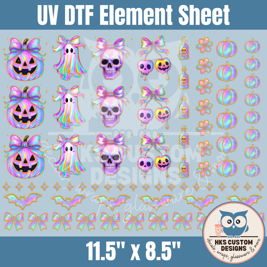 Iridescent Halloween2 | Element Sheet