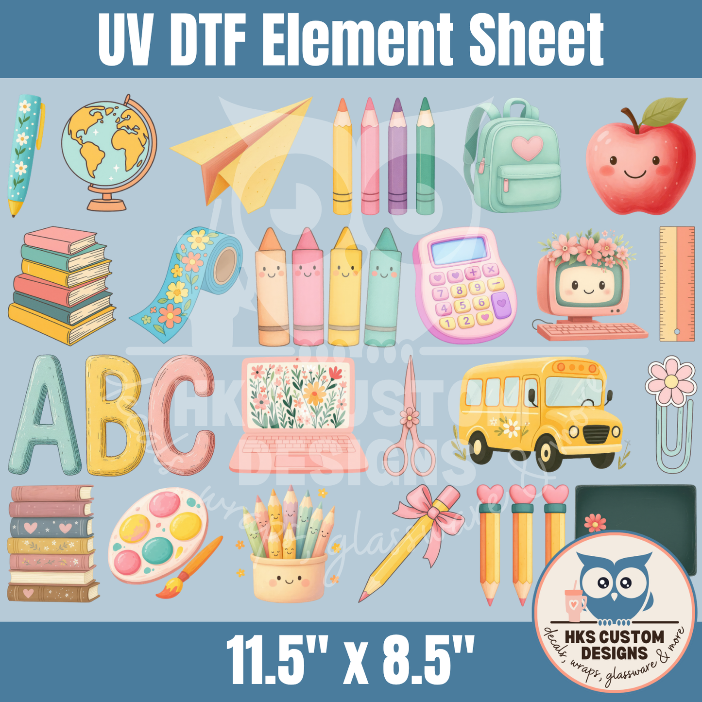 Cute Teacher Elements | Element Sheet