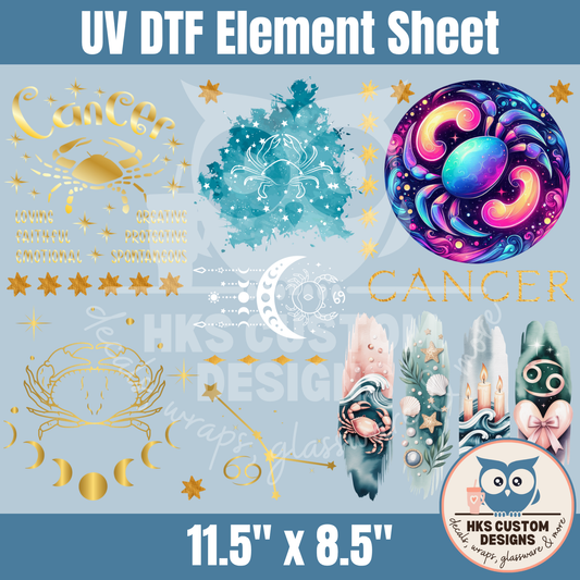 Cancer Zodiac | Element Sheet