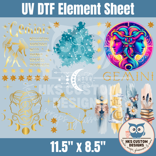 Gemini Zodiac | Element Sheet