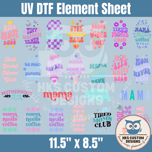 Mom Hotel Keychains | Element Sheet