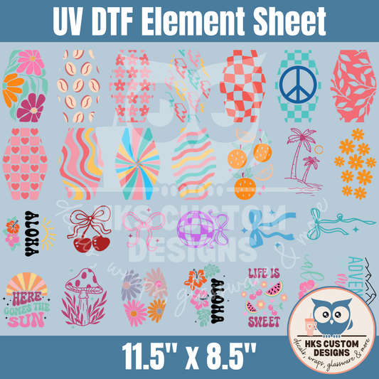Hotel Keychain Designs2 | Element Sheet