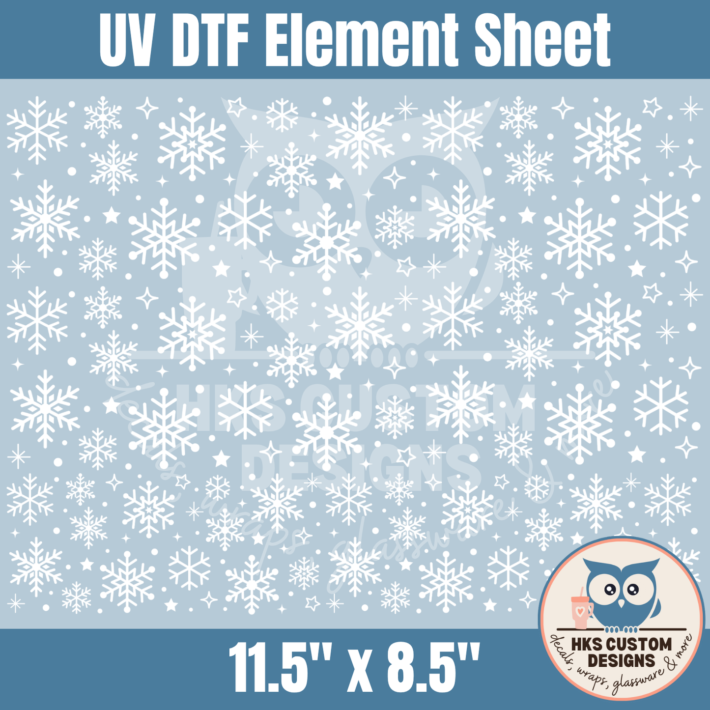 White Snowflakes Element | Element Sheet