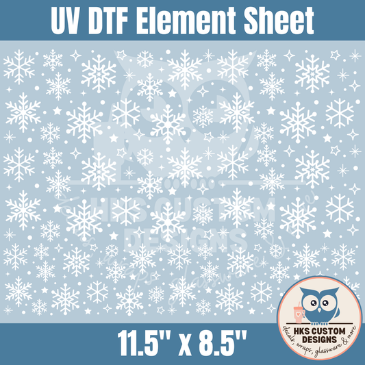 White Snowflakes Element | Element Sheet