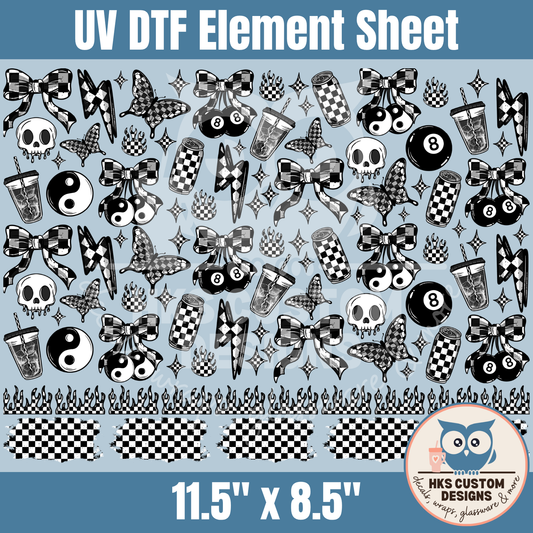 Checkered Cherry Coffee | Element Sheet