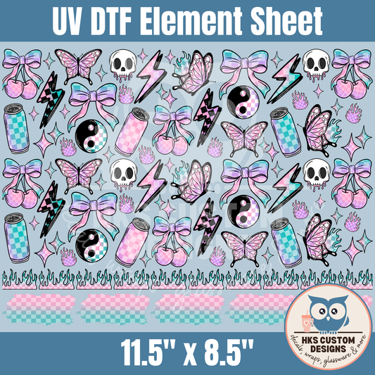 Pastel Checkered | Element Sheet