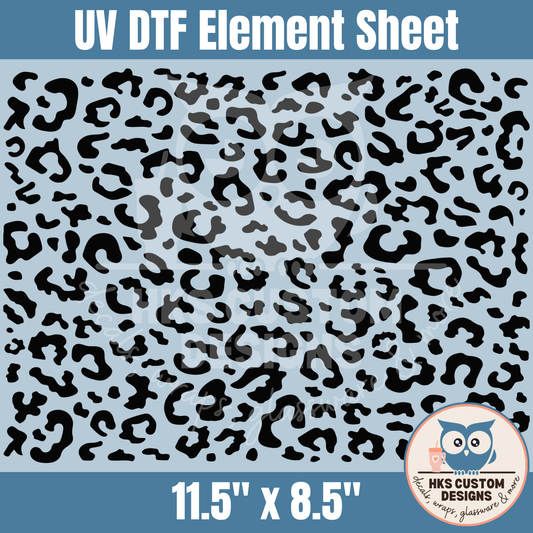 Black Leopard Print | Element Sheet