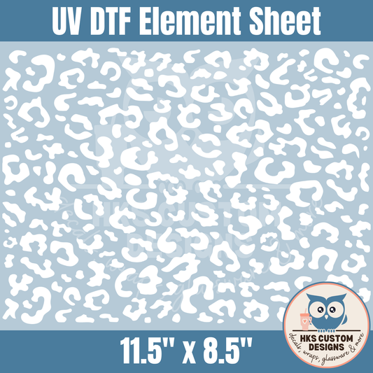 White Leopard Print | Element Sheet