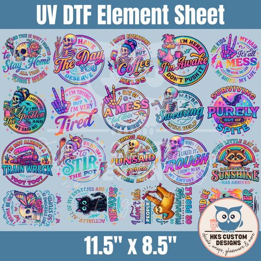 Sarcastic | Element Sheet