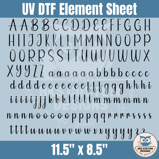 Letter Sheet2 | Element Sheet