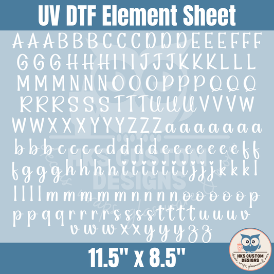 Letter Sheet5 | Element Sheet