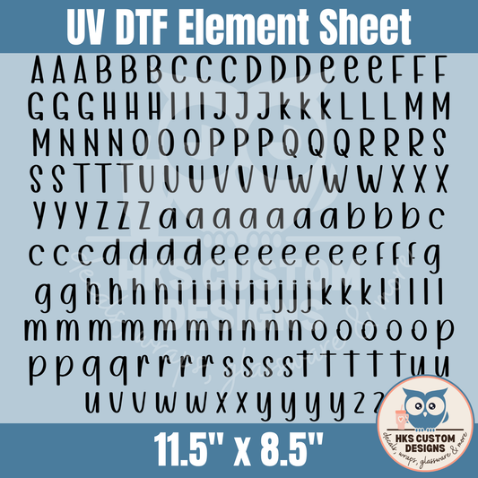Letter Sheet11 | Element Sheet
