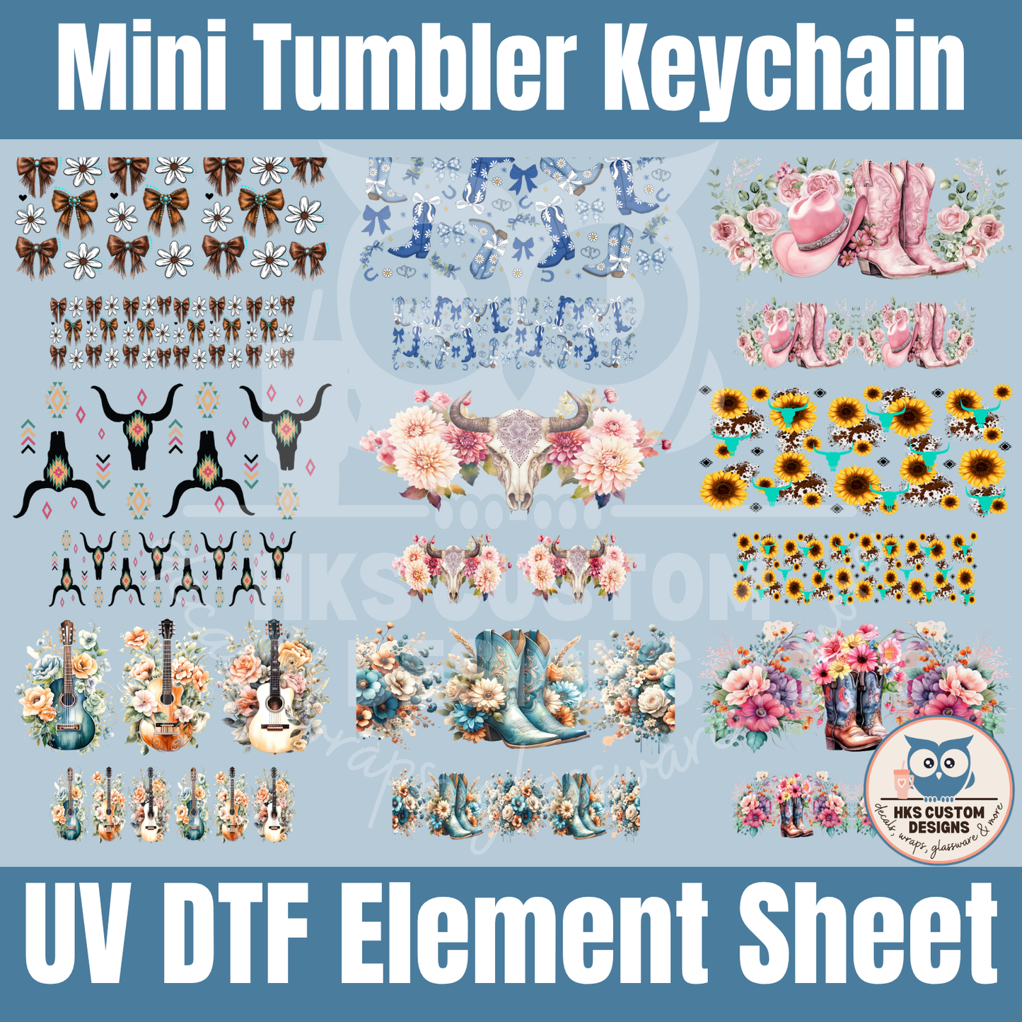 Western Mini Tumbler | Element Sheet